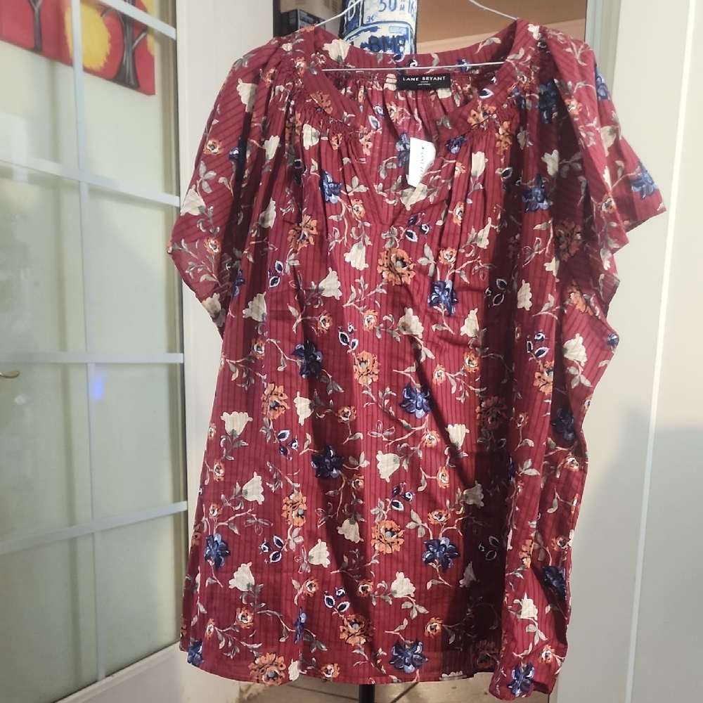 Red Floral Blouse🤩🤩